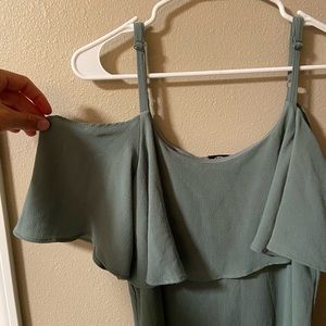 Cold shoulder mini dress